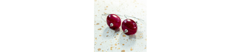 Upcycled Cherry Earrings