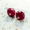 Upcycled Cherry Earrings