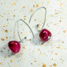 Upcycled Cherry Earrings