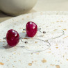 Upcycled Cherry Earrings