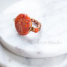 Orange Jasper Stretch Ring