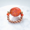 Orange Jasper Stretch Ring