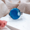 Blue Agate Stretch Ring