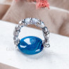 Blue Agate Stretch Ring