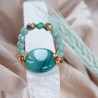 Green Agate Stretch Ring