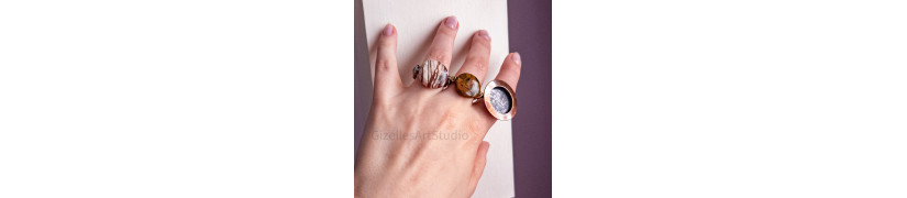 Impression Jasper Stretch Ring