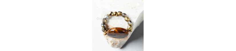 Impression Jasper Stretch Ring