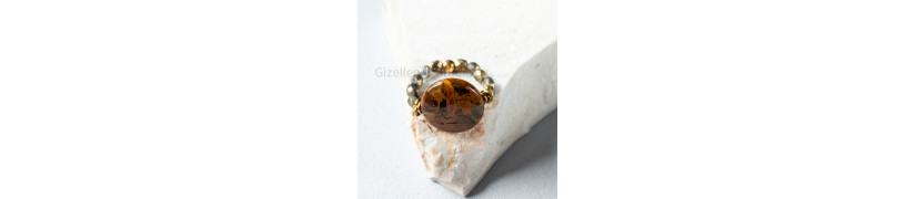 Impression Jasper Stretch Ring