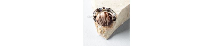 Jasper Cappuccino Stretch Ring