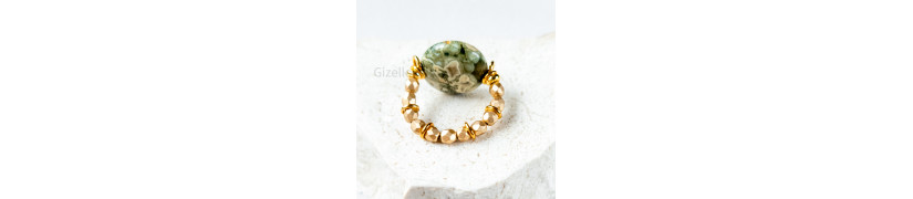 Green Rhyolite Stretch Ring