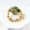 Green Rhyolite Stretch Ring