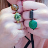 Green Howlite Stretch Ring