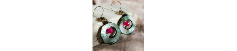 Reclaimed Mother Of Pearl Earrings