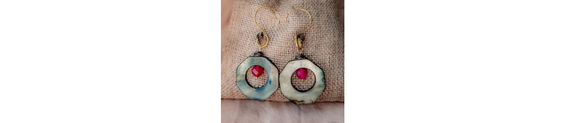 Reclaimed Mother Of Pearl Earrings