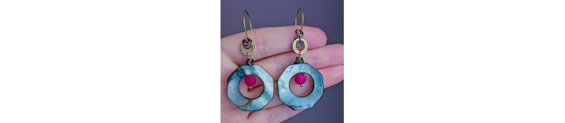 Reclaimed Mother Of Pearl Earrings