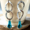 Upcycled Howlite Earrings