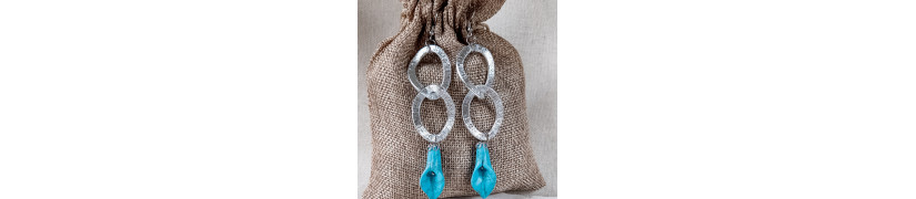 Upcycled Howlite Earrings