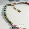 Gem Stones and Upcycled Beads Necklace