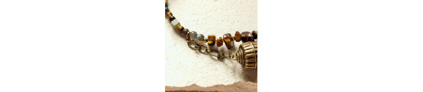 Tigerseye and Labradorite Necklace