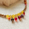 Citrine and Raw Amber Necklace