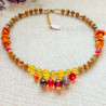 Citrine and Raw Amber Necklace