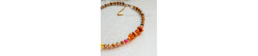 Citrine and Raw Amber Necklace