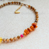 Citrine and Raw Amber Necklace