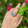 Gray Agate Stretch Ring