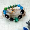 Malachite Upcycled Bracelet