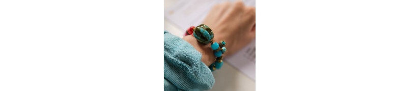 Pink and Blue Chunky Bracelet