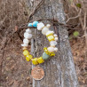 Opal Bracelet with a Coin