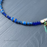 Blue Jade and Agate Necklace