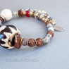 Bohemian Bracelet with Semi-Precious Stones