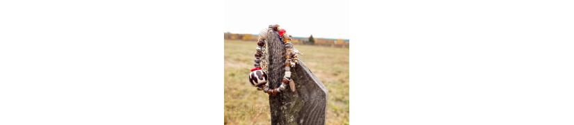 Bohemian Bracelet with Semi-Precious Stones