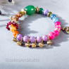 Colourful Bracelet with Semi-Precious Stones