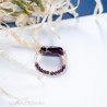 Garnet and Jasper Stretch Ring