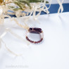 Garnet and Jasper Stretch Ring