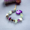 Purple Green Fluorite Bracelet