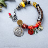 Bohemian Bracelet with Semi-Precious Stones