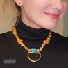 Reclaimed Raw Amber Necklace