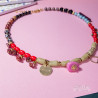 Gemstones and Glass Beads Necklace