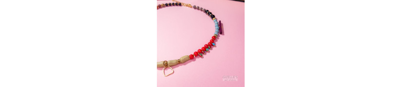 Gemstones and Glass Beads Necklace