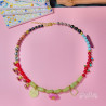 Gemstones and Glass Beads Necklace