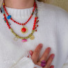 Ręcznie wykonany naszyjnik HALKA z jadeitu, agatu i szkła artystycznego. Kolorowa biżuteria handmade z elementami z odzysku i wy Ręcznie wykonany naszyjnik HALKA z jadeitu, agatu i szkła artystycznego. Kolorowa biżuteria handmade z elementami z odzysku i wy