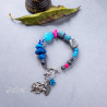 Blue Upcycled Bracelet