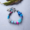 Blue Upcycled Bracelet