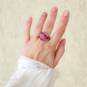 Pink Agate Stretch Ring