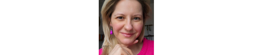 Kolczyki Purpurowa Kropla