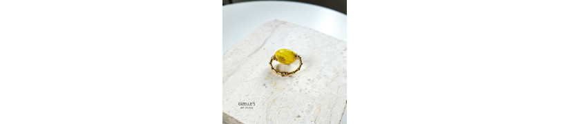 Gray Agate Stretch Ring