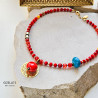 Naszyjnik RED ROYAL – czerwone agaty i vintage detal | Gizelle’s Naszyjnik RED ROYAL – czerwone agaty i vintage detal | Gizelle’s